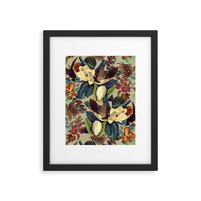 FLORAL AND BIRDS XXI-II Framed Art Print Gallery Image 1