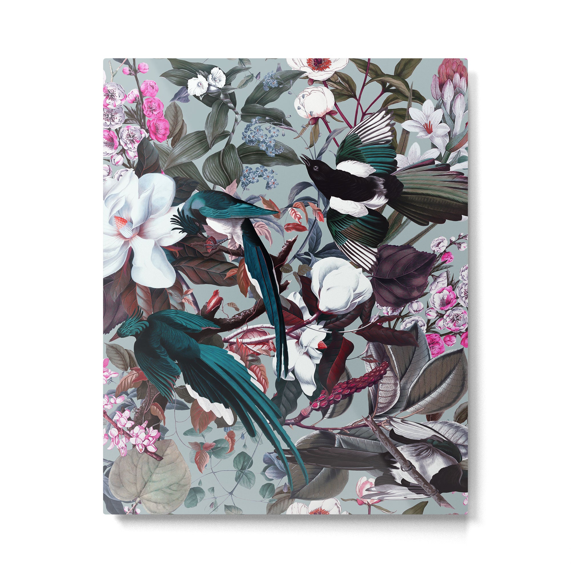 Floral and Birds XXIV Metal Print Gallery Image 6