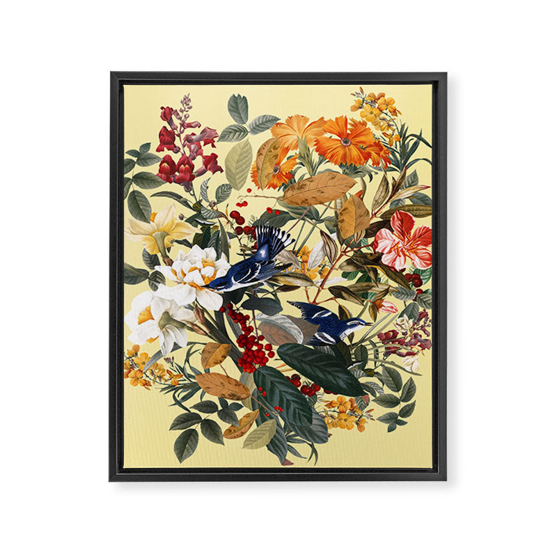 Floral and Birds XXIX Framed Canvas Print Gallery Image 6