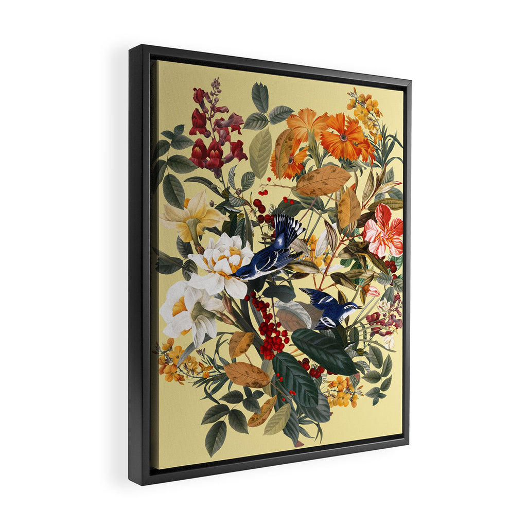 Floral and Birds XXIX Framed Canvas Print Gallery Image 2