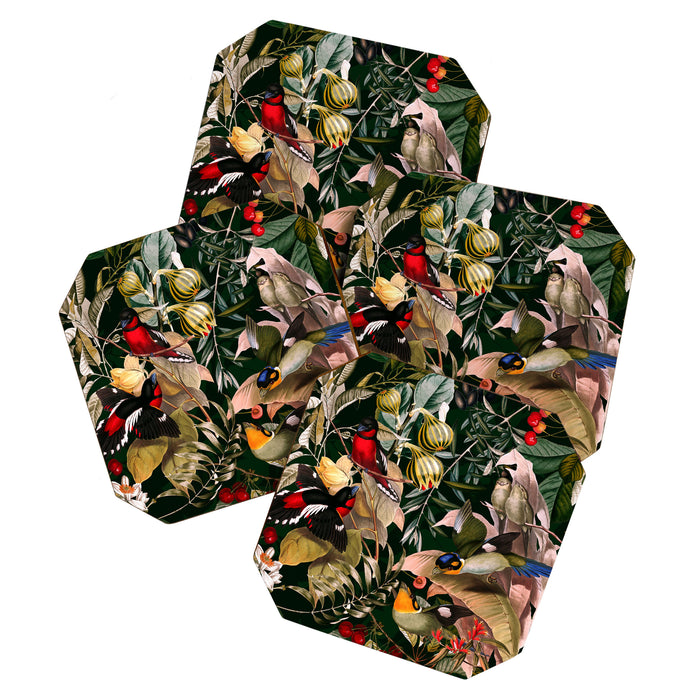 Floral and Birds XXV Coaster Gallery Image 1