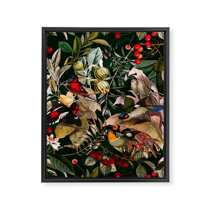 Floral and Birds XXV Framed Canvas Print Gallery Image 1