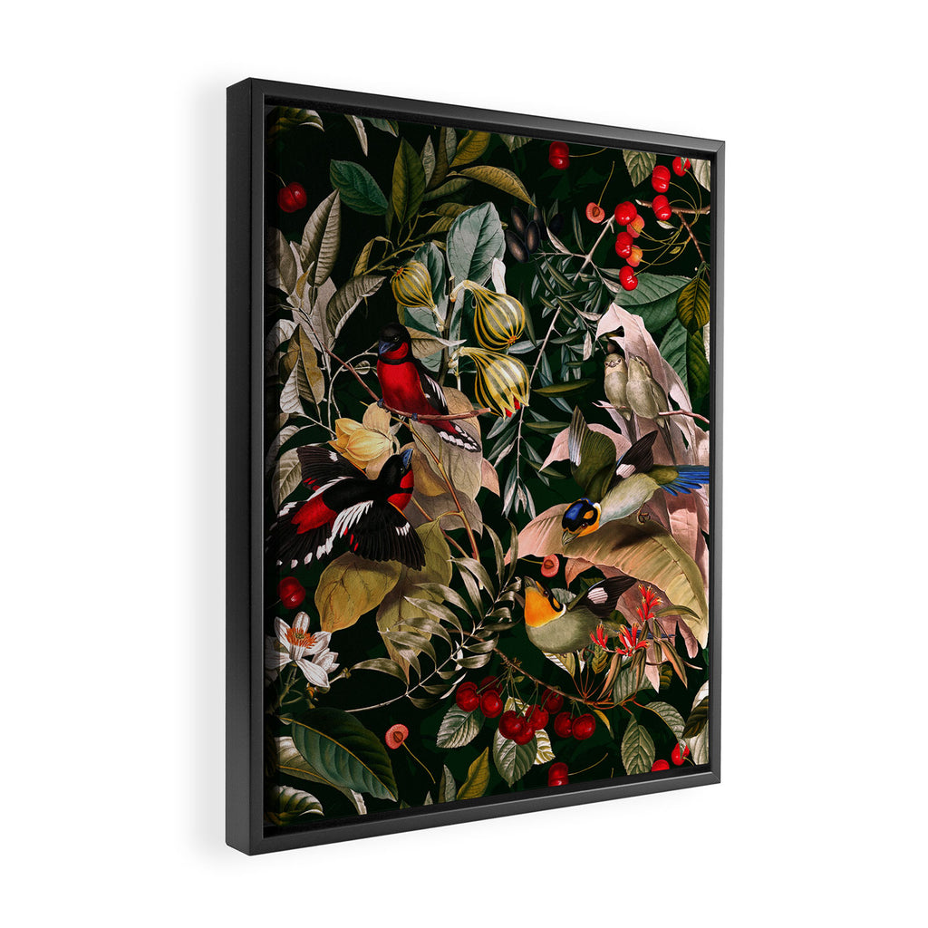 Floral and Birds XXV Framed Canvas Print Gallery Image 2