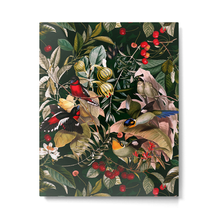 Floral and Birds XXV Metal Print Gallery Image 1