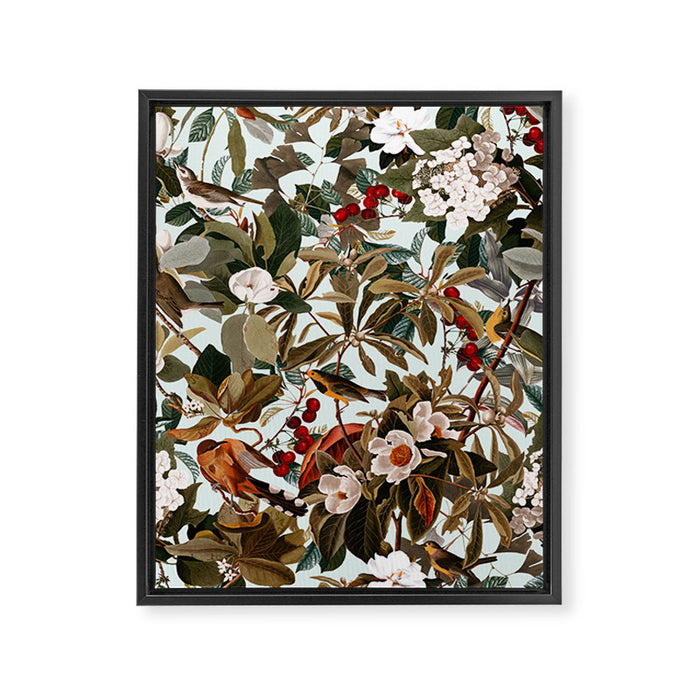 Floral and Birds XXVII Framed Canvas Print Gallery Image 1