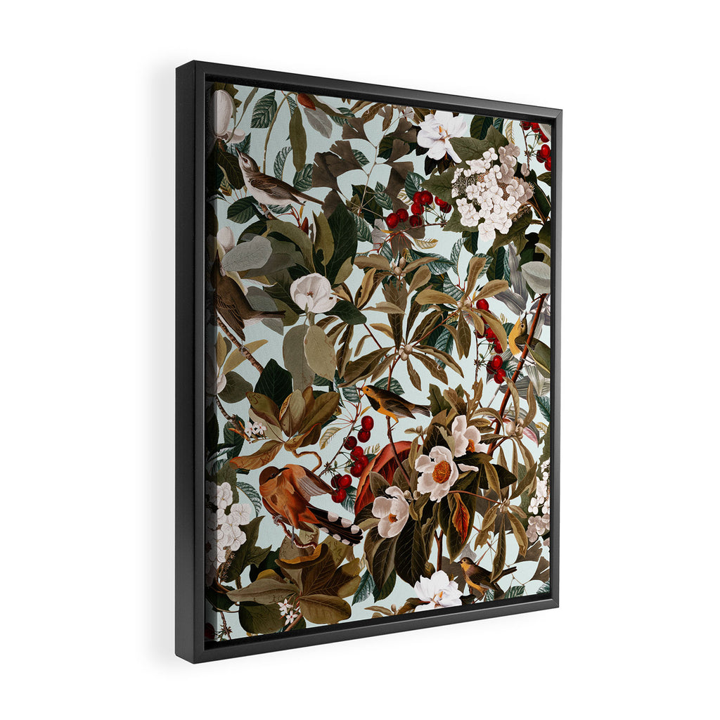 Floral and Birds XXVII Framed Canvas Print Gallery Image 2