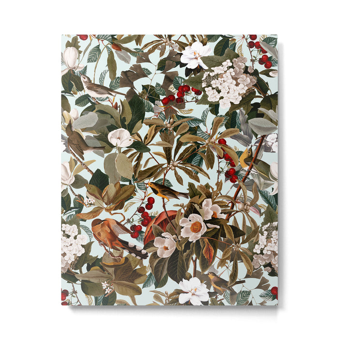 Floral and Birds XXVII Metal Print Gallery Image 1