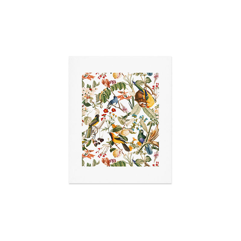 Floral and Birds XXXII Art Print Gallery Image 1