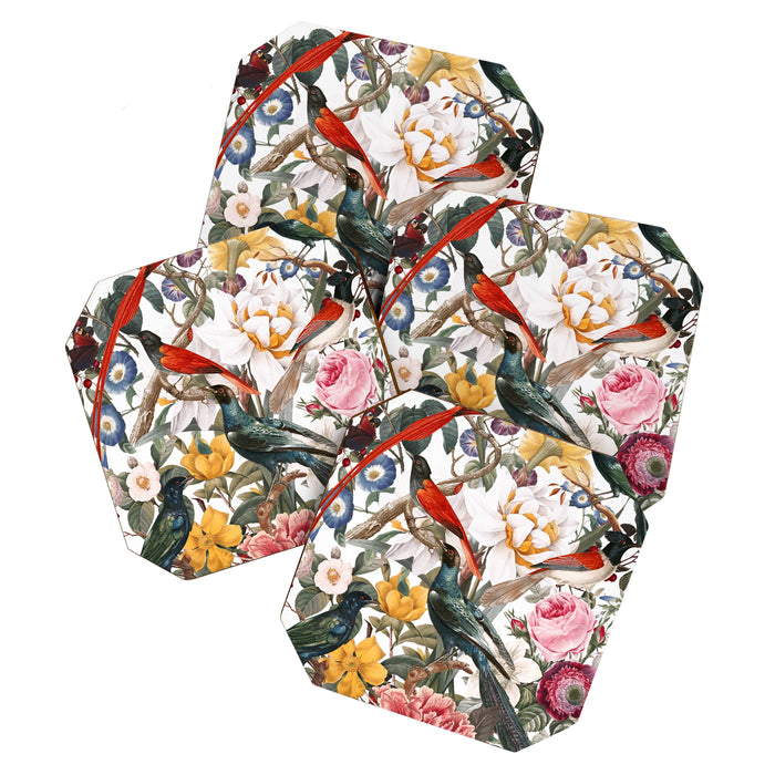 Floral and Birds XXXV Coaster Gallery Image 1