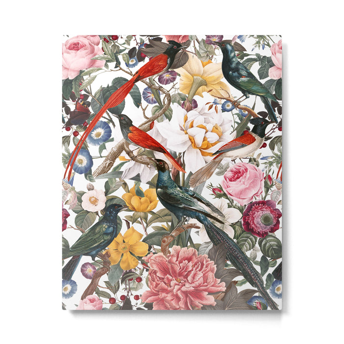 Floral and Birds XXXV Metal Print Gallery Image 1