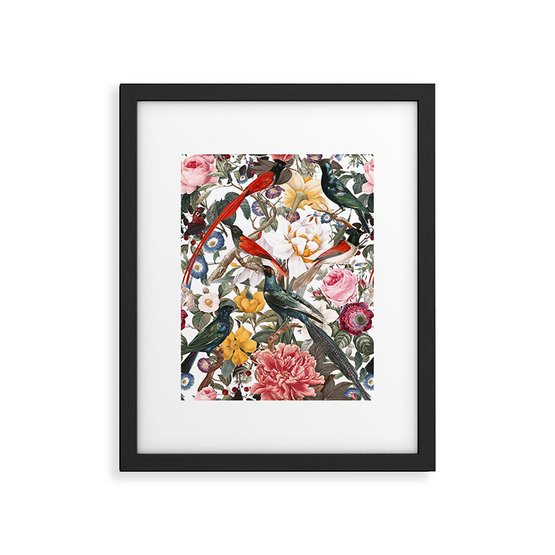 Floral and Birds XXXV Framed Art Print Gallery Image 5