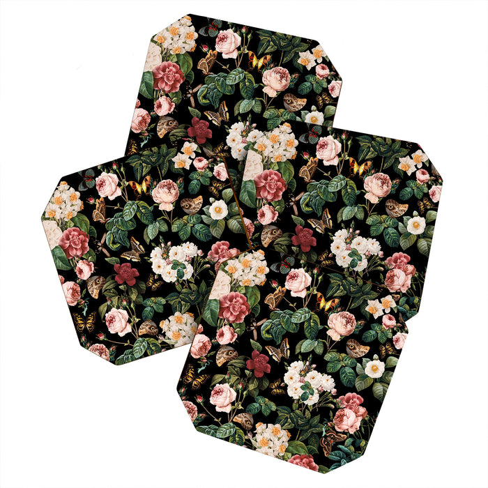 Floral and Butterflies Coaster Gallery Image 1