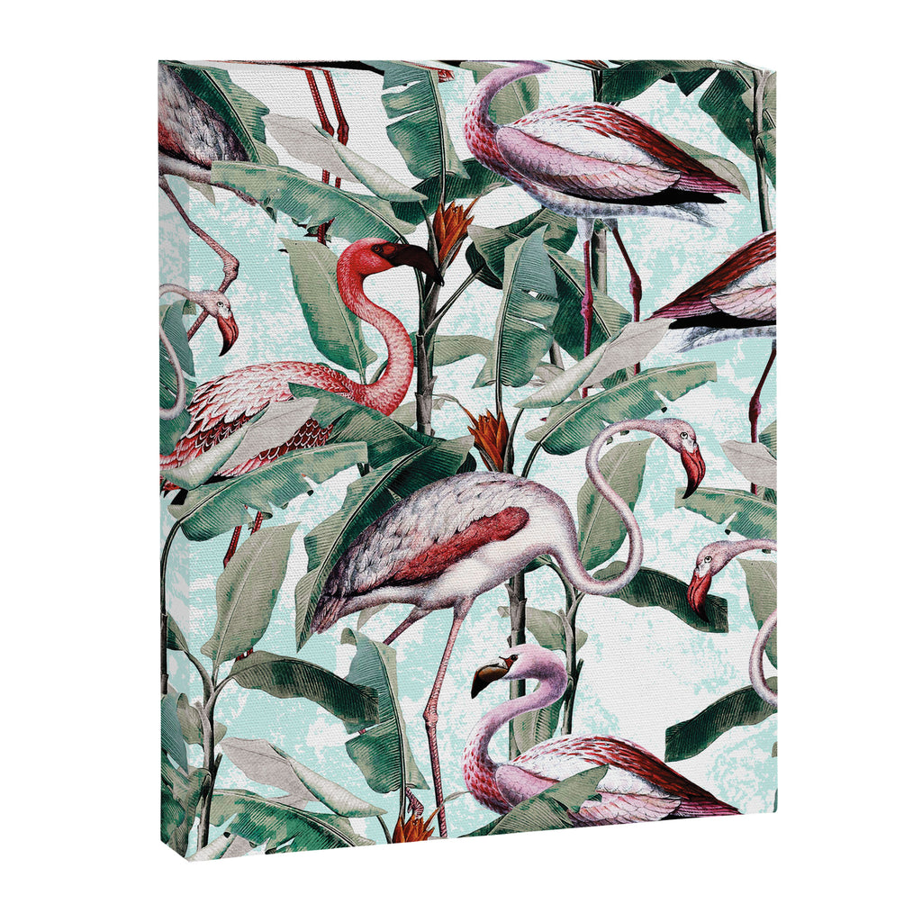 Floral and Flamingo VIII Canvas Print Gallery Image 6