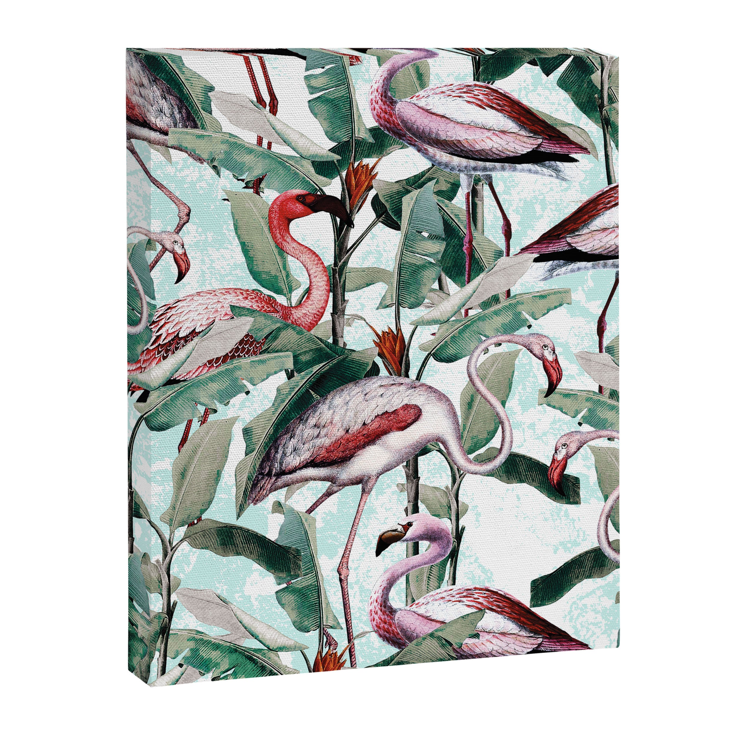 Floral and Flamingo VIII Canvas Print Gallery Image 6