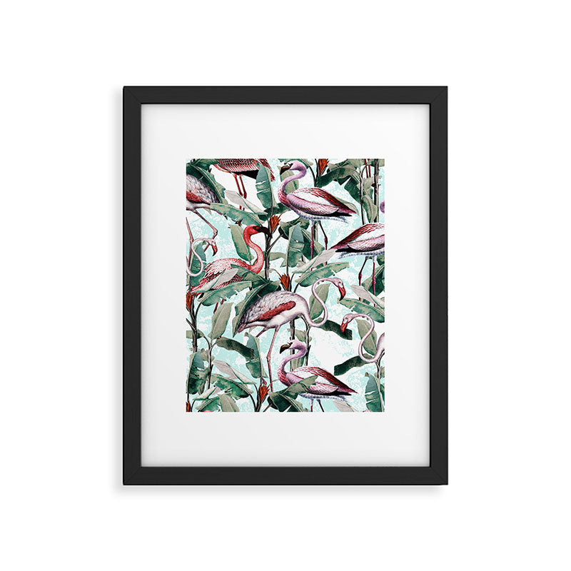 Floral and Flamingo VIII Framed Art Print Gallery Image 4