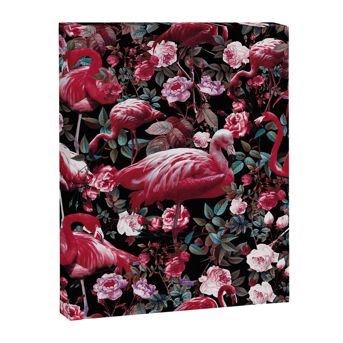 Floral and Flamingo VIII pattern Canvas Print Gallery Image 1