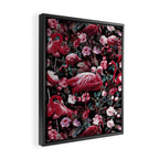 Floral and Flamingo VIII pattern Framed Canvas Print Gallery Image 2
