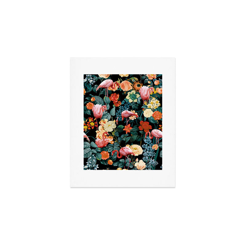 Floral and Flemingo II Pattern Art Print Gallery Image 1