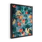 Floral and Marble Texture II Framed Canvas Print Gallery Image 2