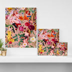 Floral and Pin-Up Girls III Canvas Print Gallery Image 3
