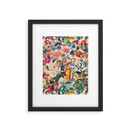 Floral and Pin-Up Girls V - II Framed Art Print Gallery Image 5
