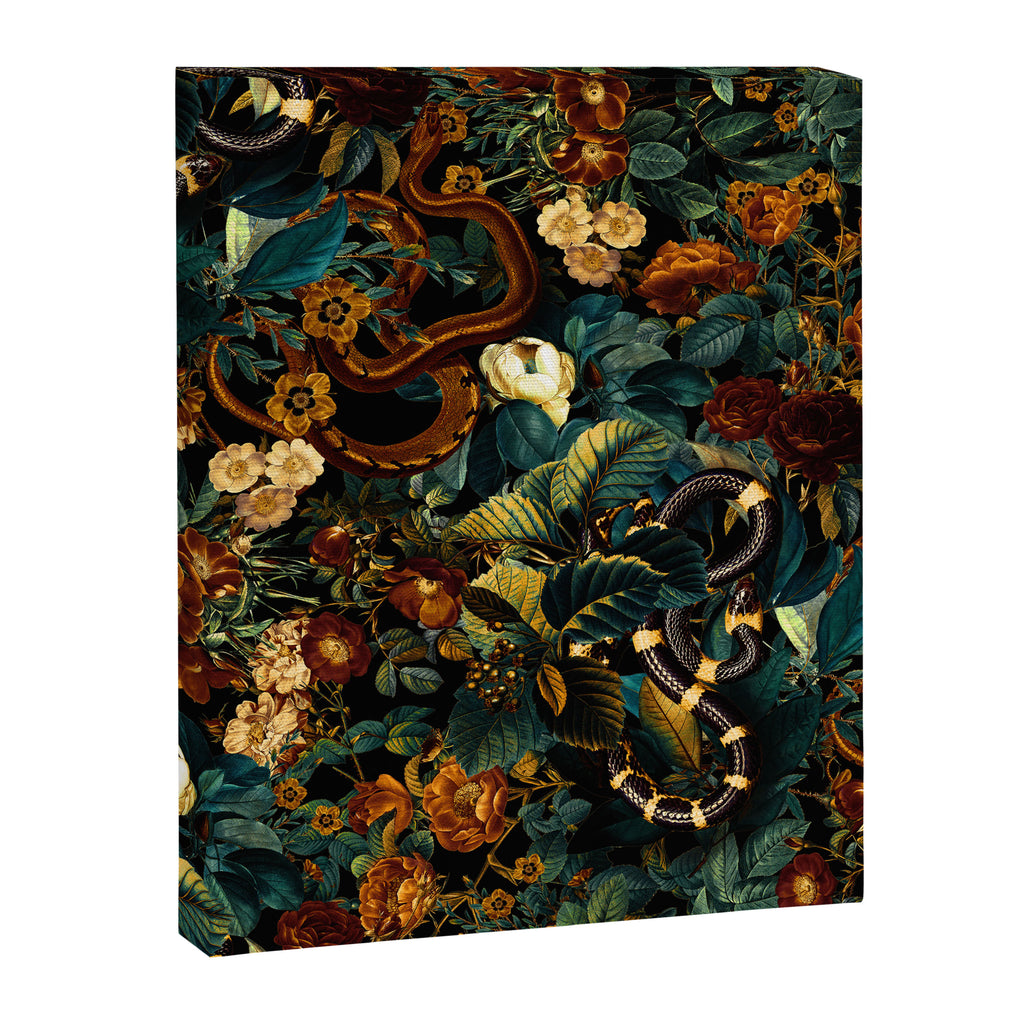 Floral and Snakes jungle Canvas Print Gallery Image 8