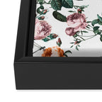 Floral and Winged Darter Framed Canvas Print Gallery Image 3