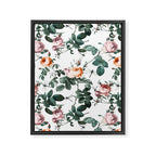 Floral and Winged Darter Framed Canvas Print Gallery Image 6