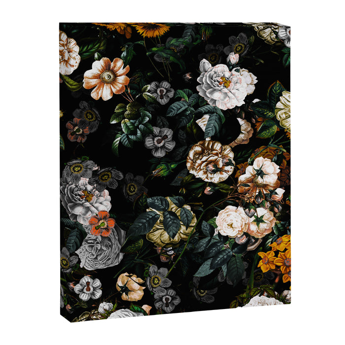 Floral Night Garden Canvas Print Gallery Image 1