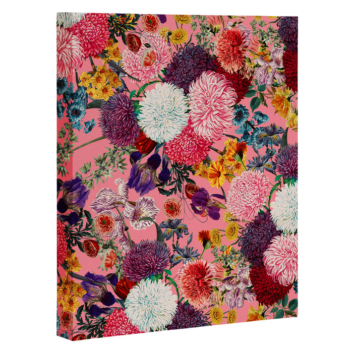 Floral Pink Pattern Canvas Print Gallery Image 1