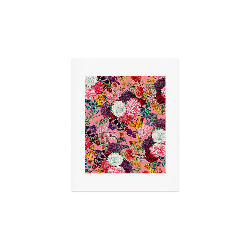 Floral Pink Pattern Art Print Gallery Image 1