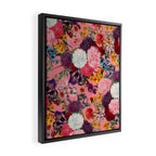 Floral Pink Pattern Framed Canvas Print Gallery Image 2