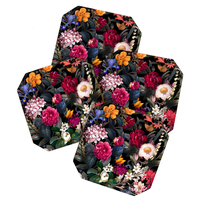 Floral Spice II - Night Coaster Gallery Image 1