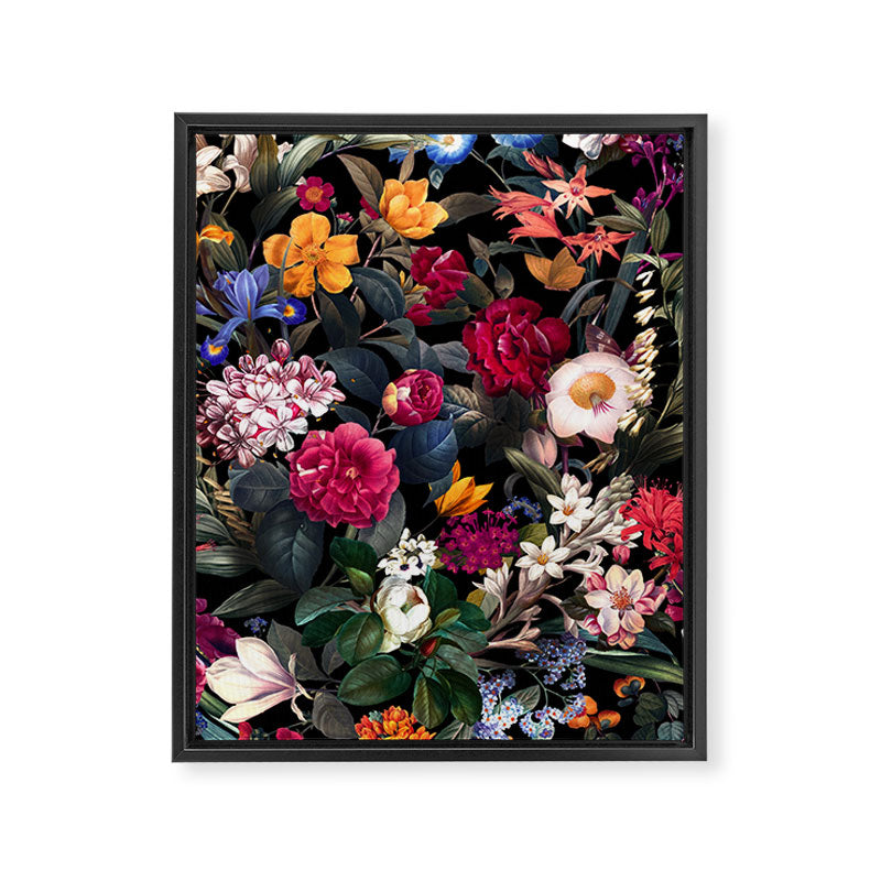 Floral Spice II - Night Framed Canvas Print Gallery Image 6