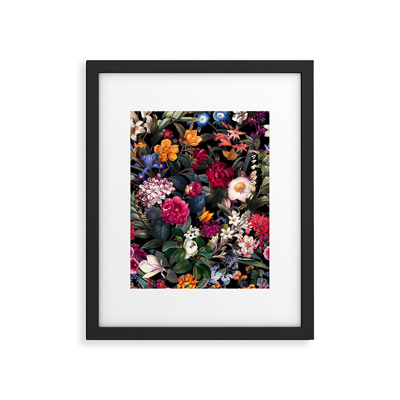 Floral Spice II - Night Framed Art Print Gallery Image 5