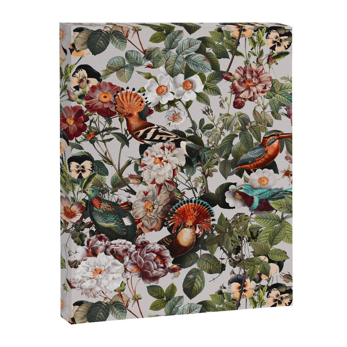 Floral Symphony with Birds Canvas Print Gallery Image 8