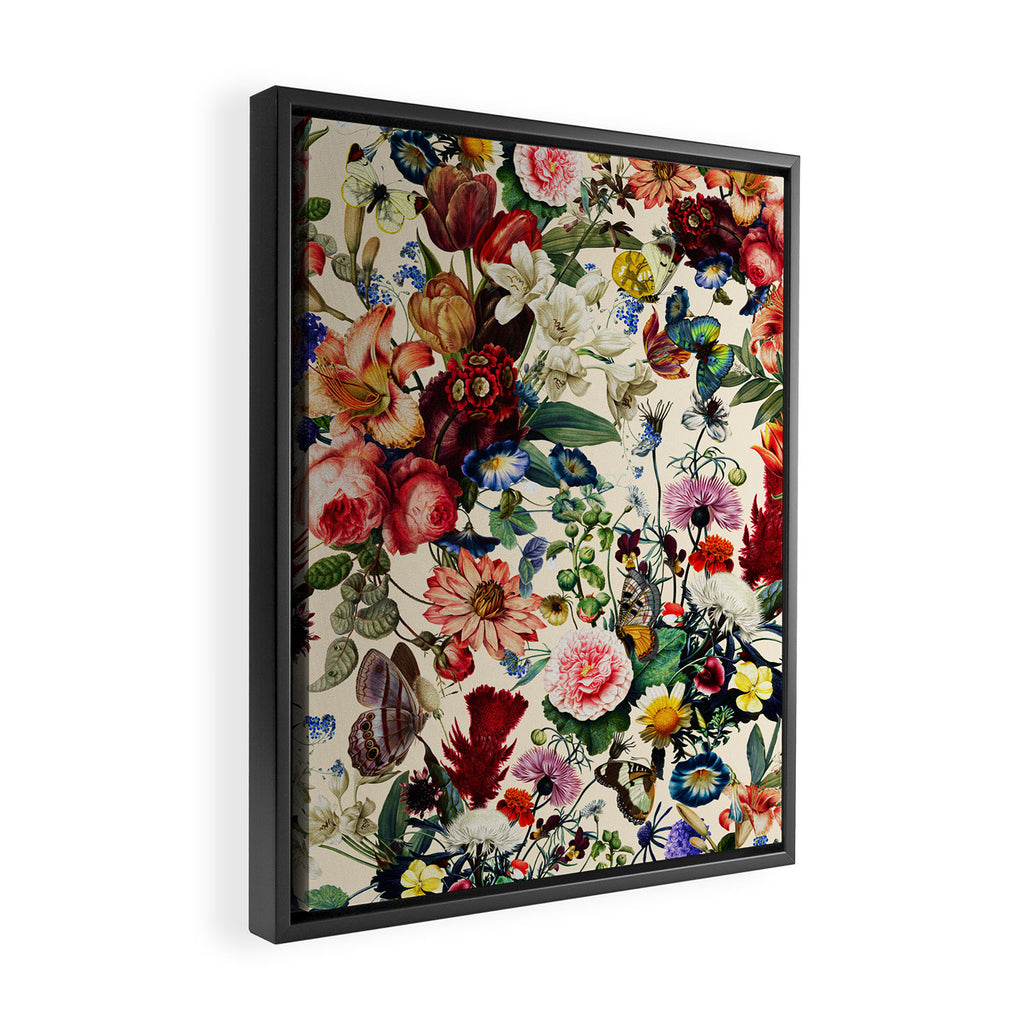 Flower Garden Serenade Framed Canvas Print Gallery Image 2