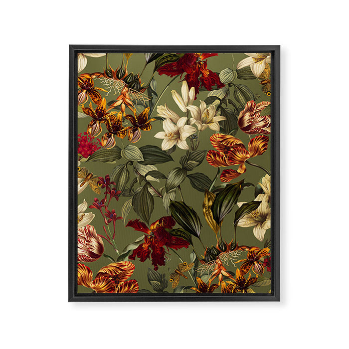 Flower Garden Serenade II Framed Canvas Print Gallery Image 1