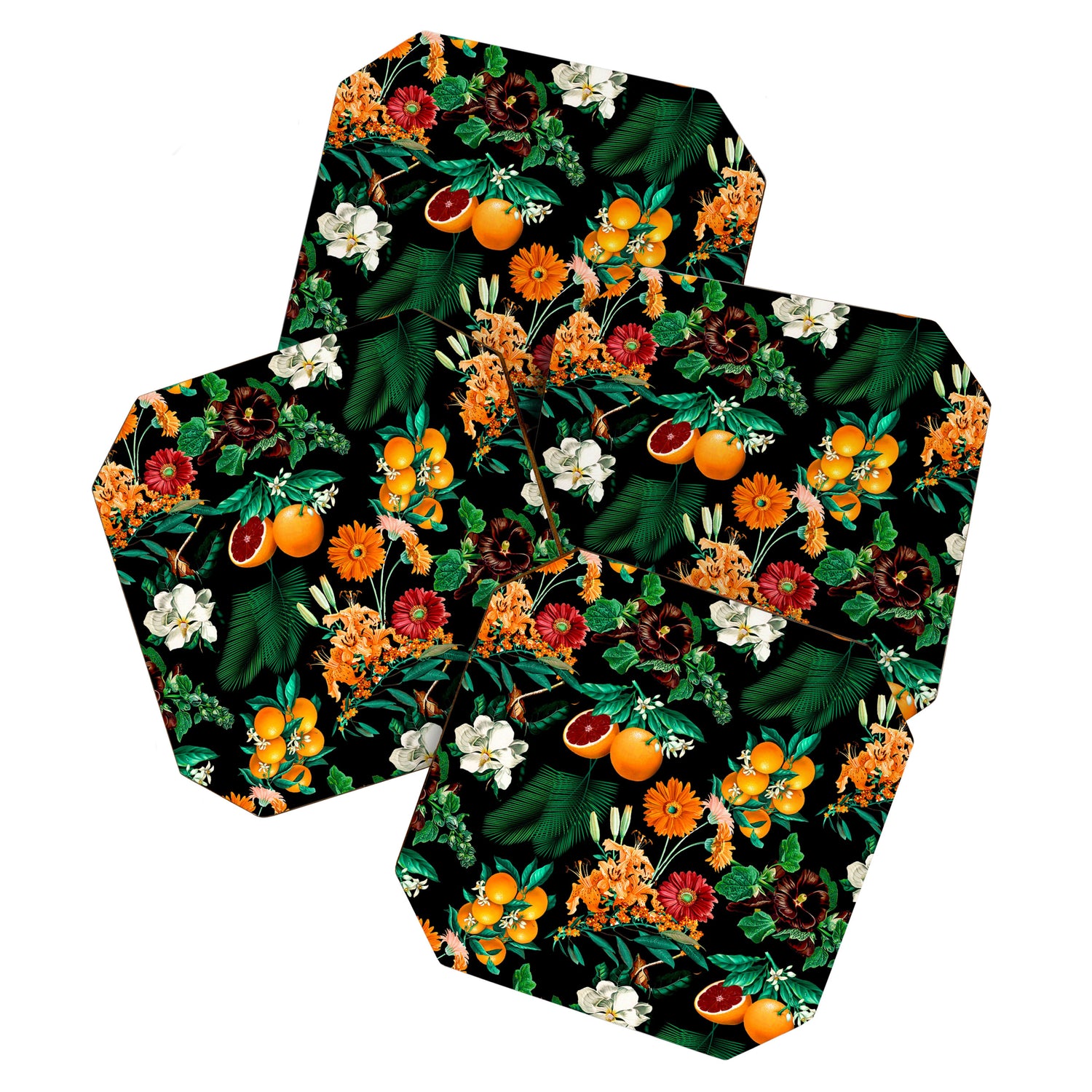 Fruit and Floral Pattern Coaster Gallery Image 1