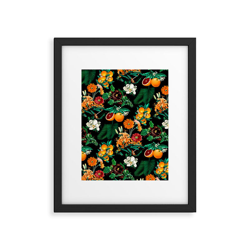 Fruit and Floral Pattern Framed Art Print Gallery Image 5
