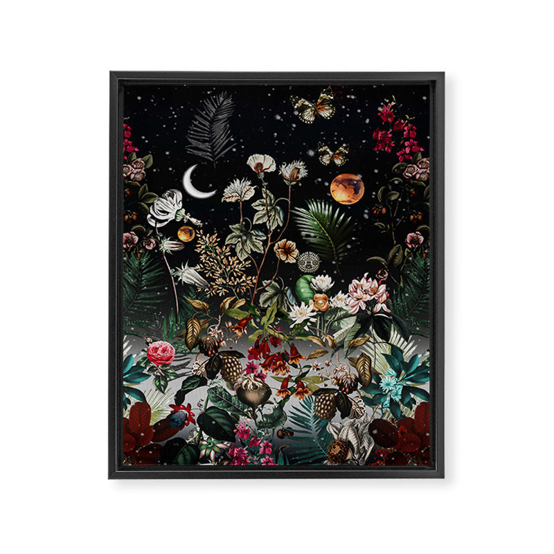 Future Garden Botanical Night Framed Canvas Print Gallery Image 6