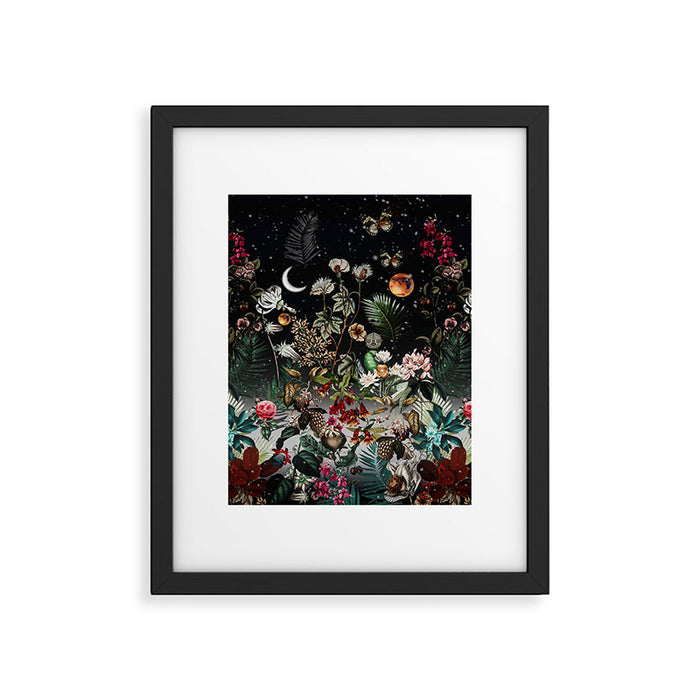 Future Garden Botanical Night Framed Art Print Gallery Image 1