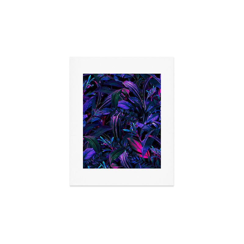 Future Garden Tropical Night Art Print Gallery Image 1