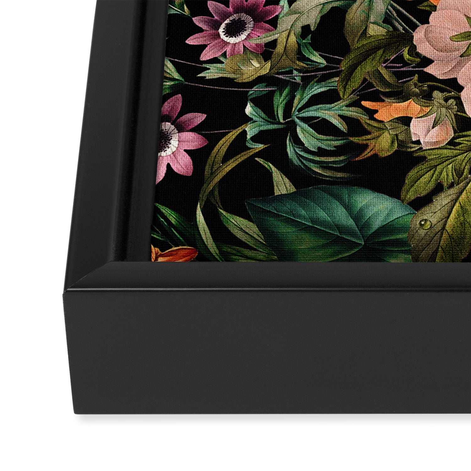 Glow in the Dark Botanicals II Framed Canvas Print Gallery Image 3