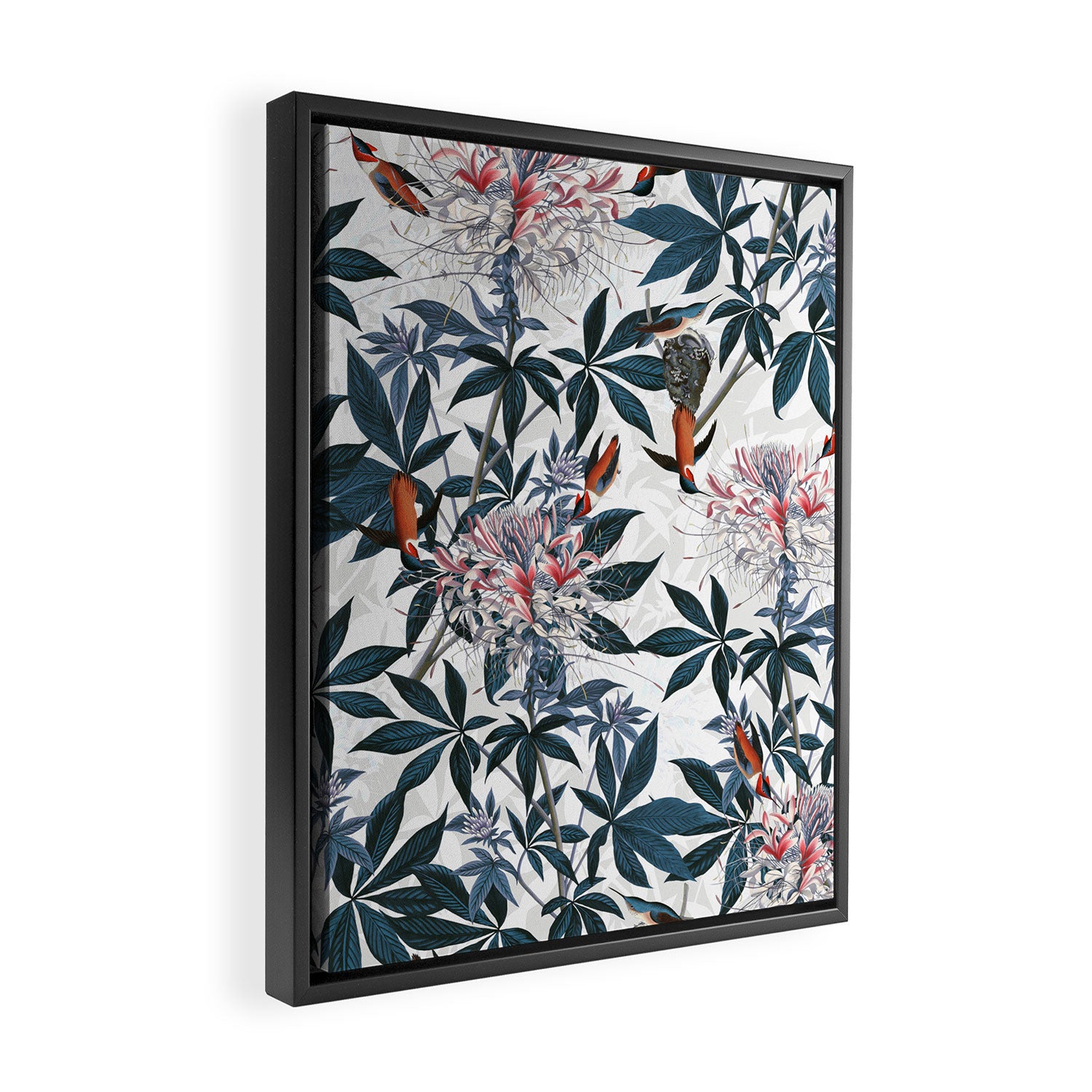 Hummingbirds - I Framed Canvas Print Gallery Image 2