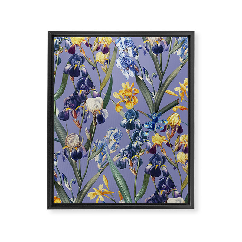 Iris Garden Framed Canvas Print Gallery Image 6