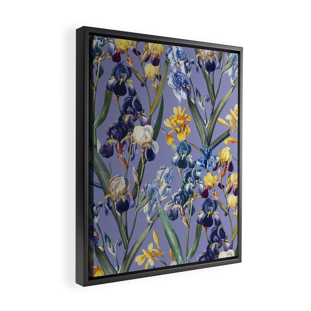 Iris Garden Framed Canvas Print Gallery Image 2
