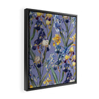 Iris Garden Framed Canvas Print Gallery Image 2
