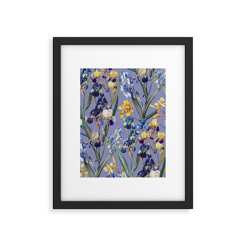 Iris Garden Framed Art Print Gallery Image 5