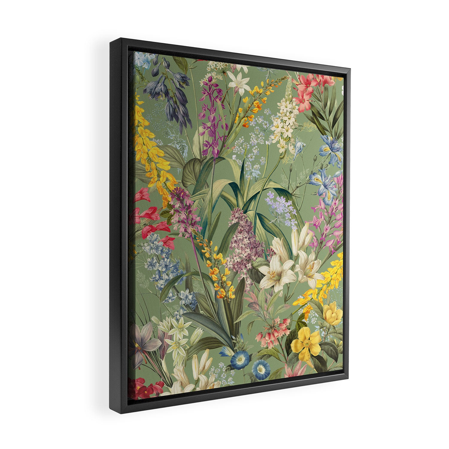 Isolated Blooms II Framed Canvas Print Gallery Image 2
